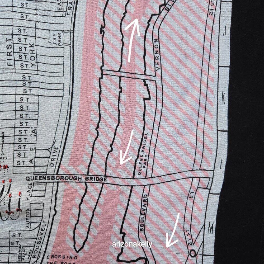 kate spade NYC New York Map Scarf Pink - Picture 6 of 14